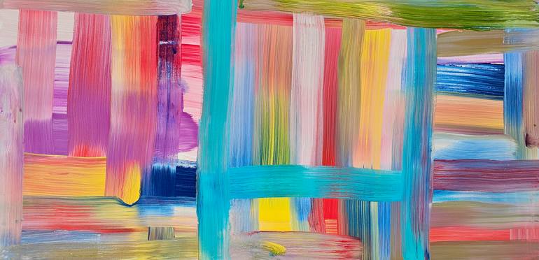 Original Bauhaus Abstract Painting by Erik Kling