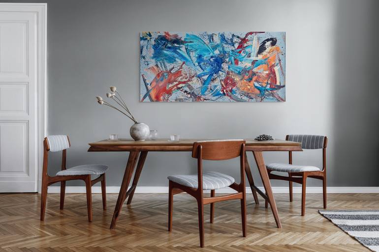 Original Symbolism Abstract Painting by Erik Kling