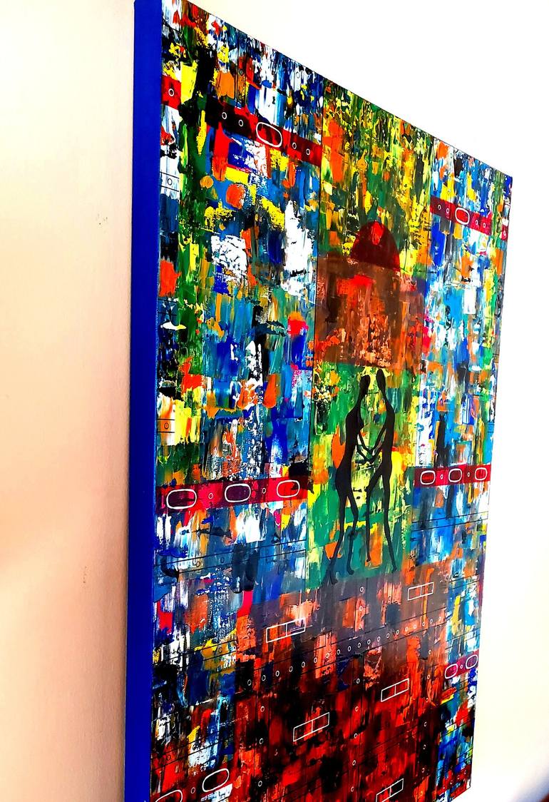 Original Abstract Expressionism Abstract Painting by GLM M