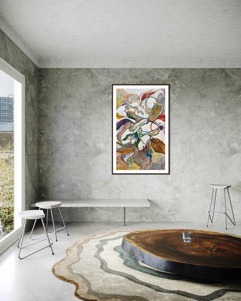 Original Contemporary Botanic Painting by Beverley Devonish