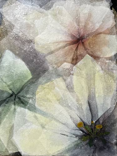 Original Abstract Floral Collage by hyunsoo lee