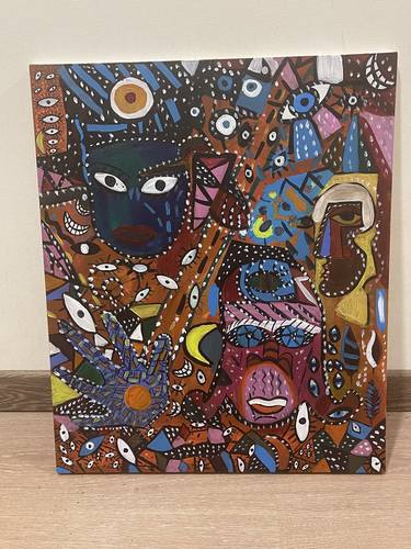Original Abstract Expressionism Fantasy Drawings by Veronika Vibliani