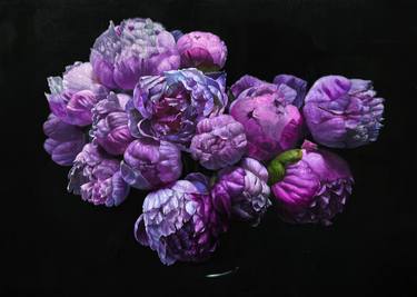 Original Figurative Floral Paintings by Fabian La Rosa