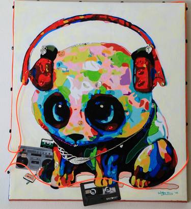 Original Pop Art Animal Mixed Media by Sheree D Wong