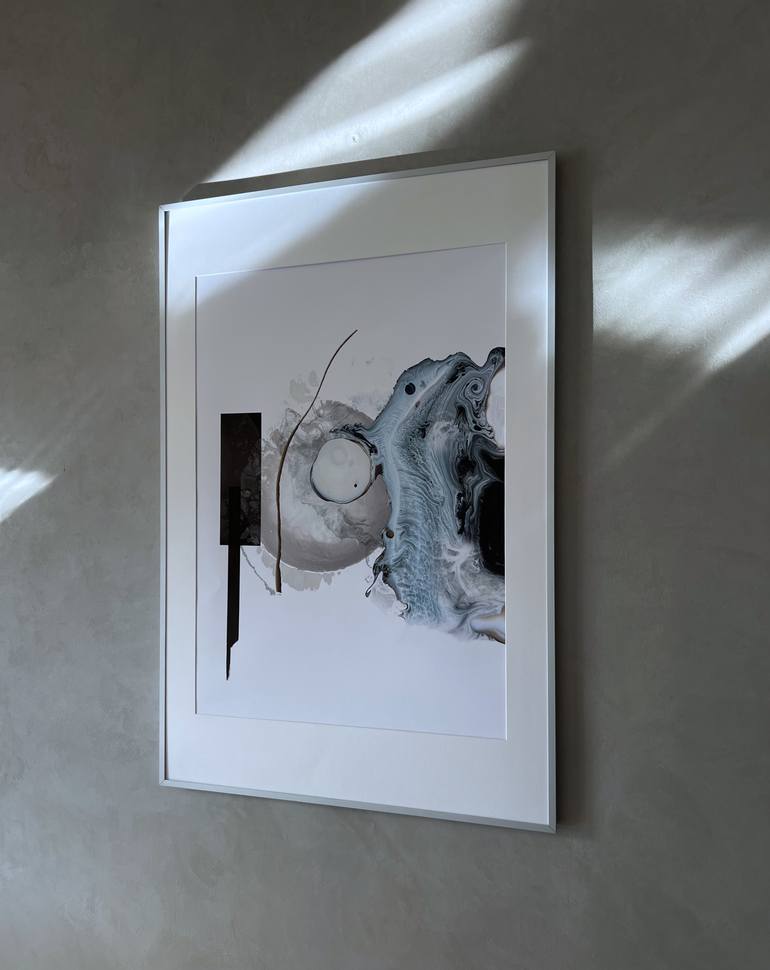 Original Abstract Expressionism Abstract Mixed Media by Natalie Luss