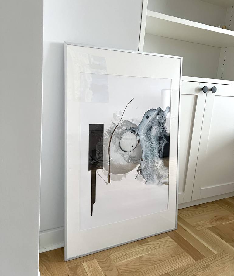 Original Abstract Expressionism Abstract Mixed Media by Natalie Luss