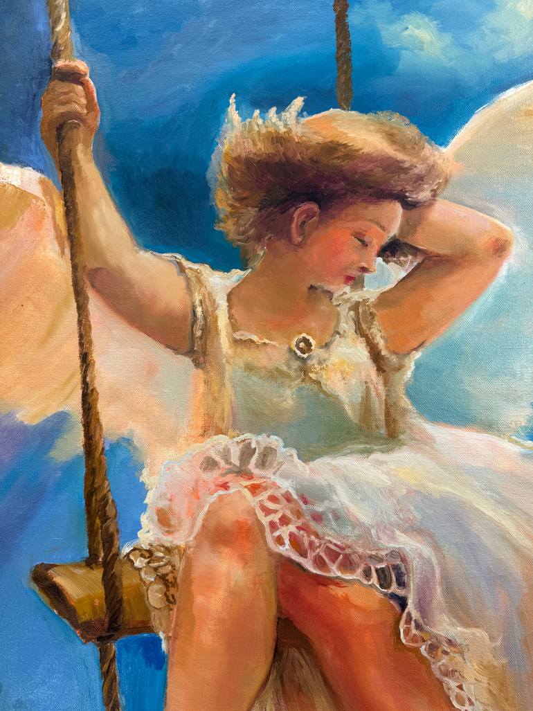 Original Romanticism Women Painting by Oksana Nasibullova