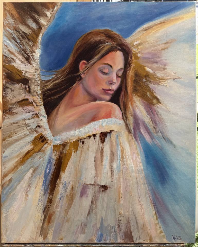 Original Art Deco Women Painting by Oksana Nasibullova