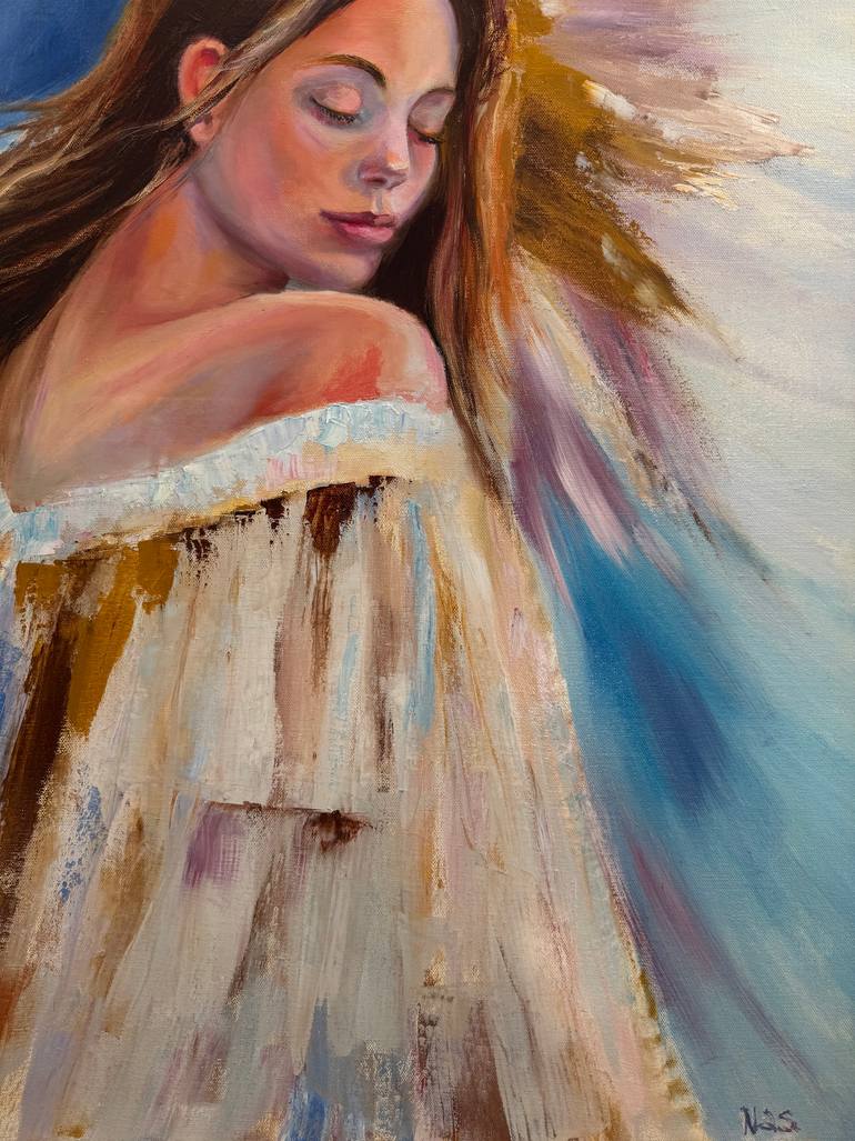 Original Art Deco Women Painting by Oksana Nasibullova
