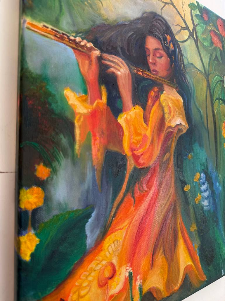 Original Art Deco Women Painting by Oksana Nasibullova