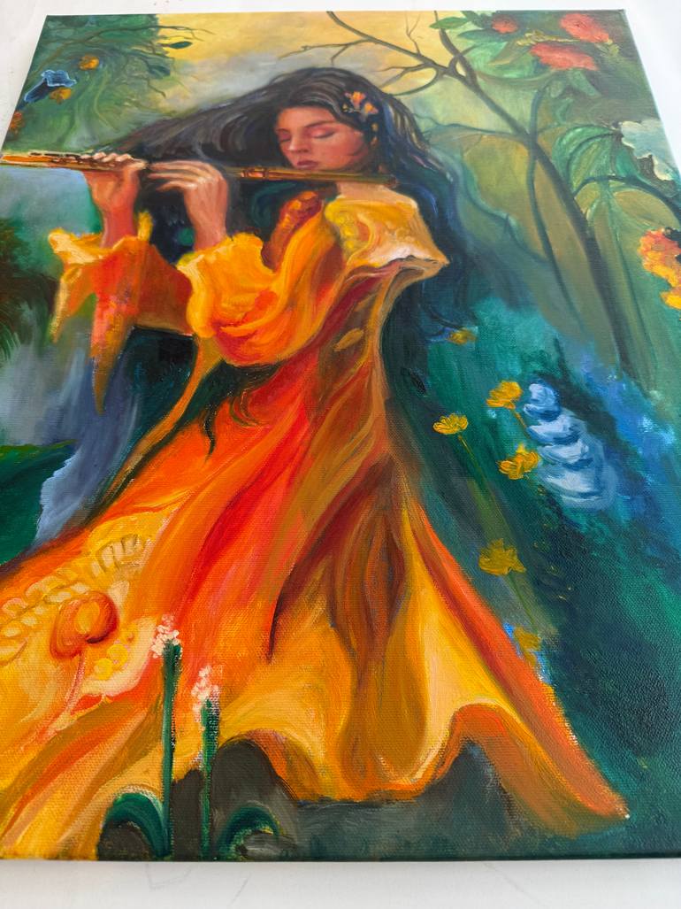 Original Art Deco Women Painting by Oksana Nasibullova