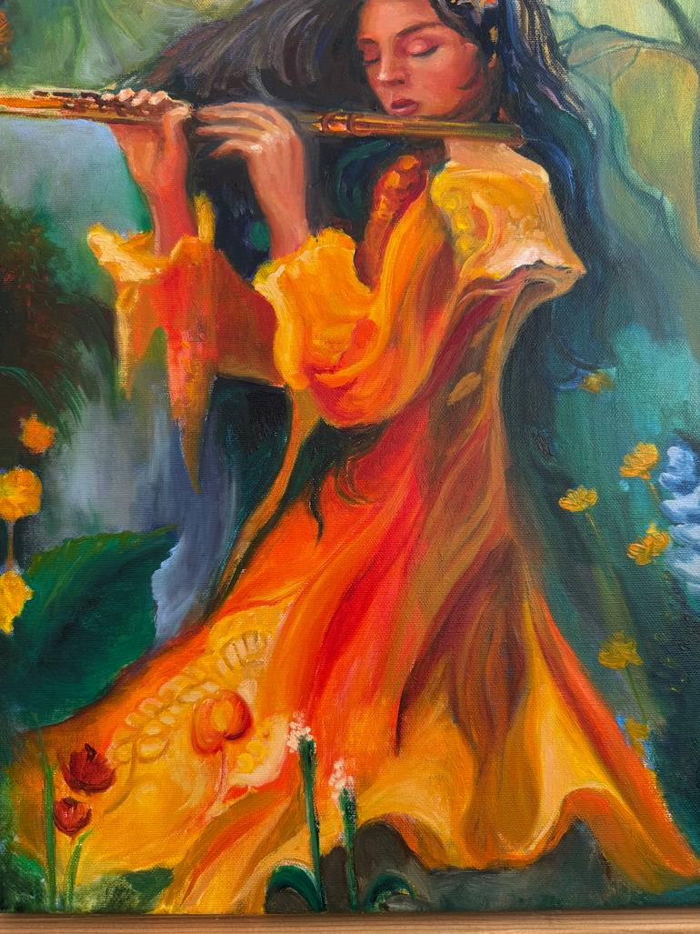 Original Art Deco Women Painting by Oksana Nasibullova
