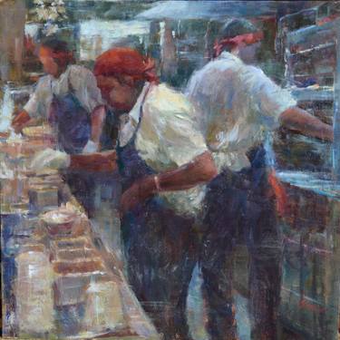 Print of Impressionism Kitchen Paintings by Janine Salzman