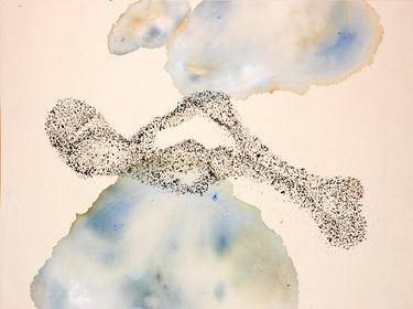 Original Color Field Painting Abstract Mixed Media by Carrie Hotz-Barth