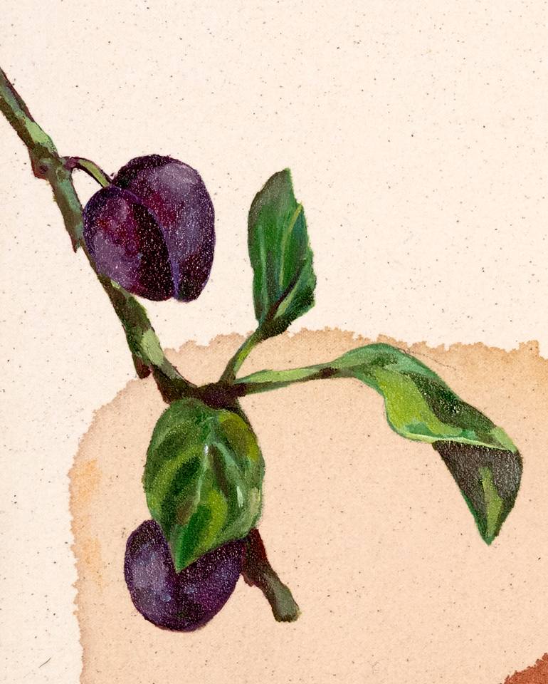 Original Color Field Painting Abstract Mixed Media by Carrie Hotz-Barth