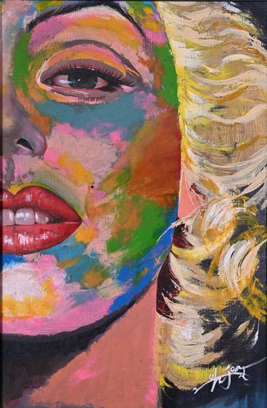 Original Abstract Expressionism Pop Culture/Celebrity Paintings by OHJEA KWON