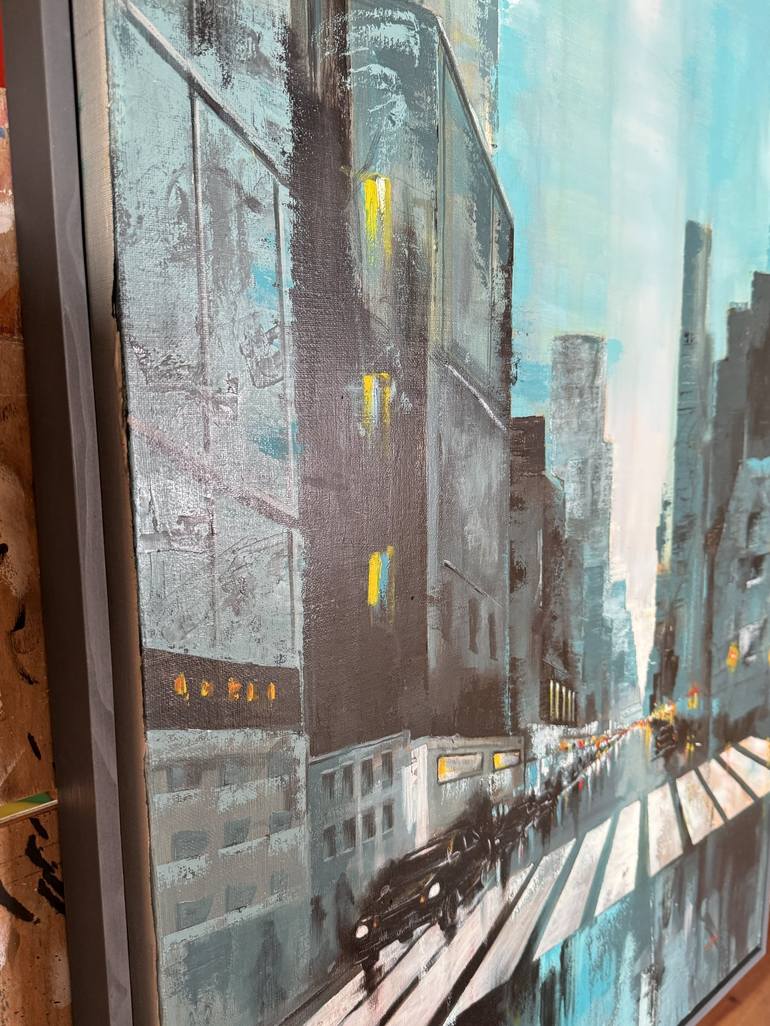 Original Impressionism Cities Painting by OHJEA KWON