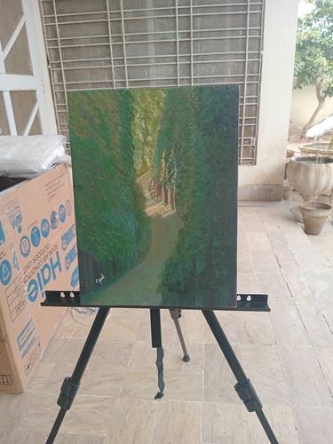 Original Realism Landscape Painting by Momal Soomro