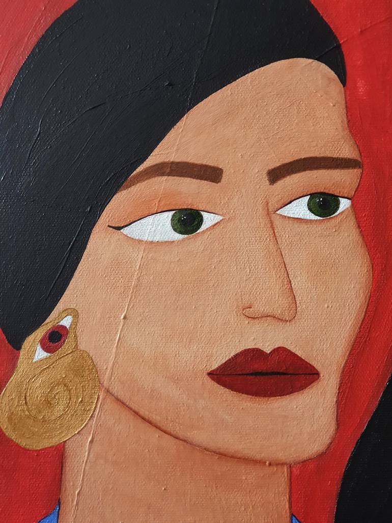 Original Abstract Expressionism People Painting by Ivânia Dos Santos