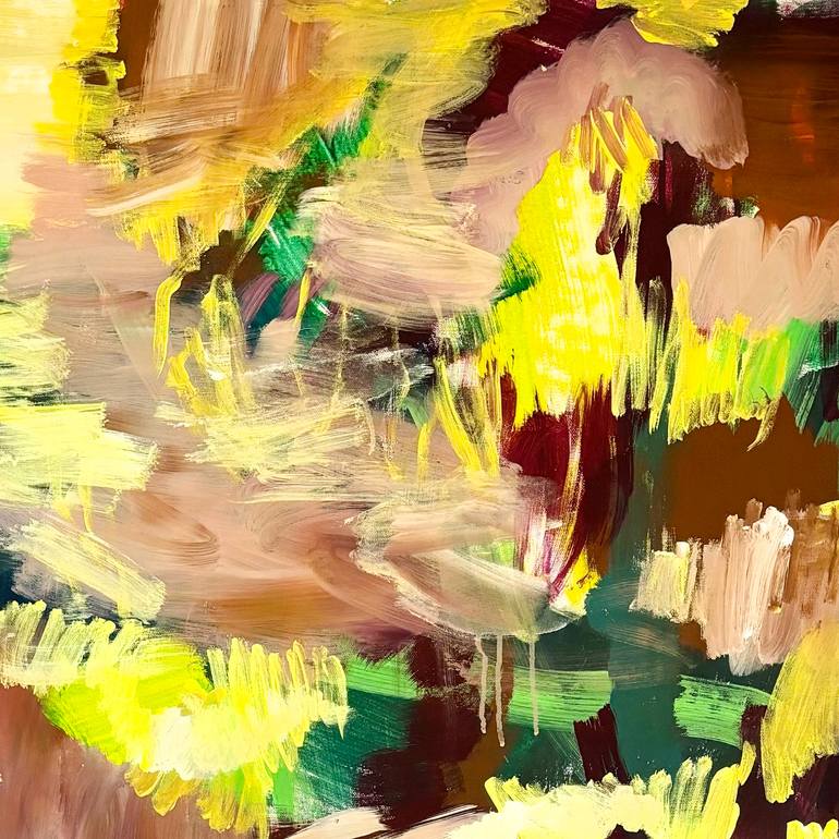 Original Abstract Landscape Painting by Helga Maria Albrecht