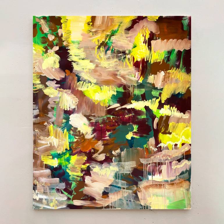 Original Abstract Landscape Painting by Helga Maria Albrecht