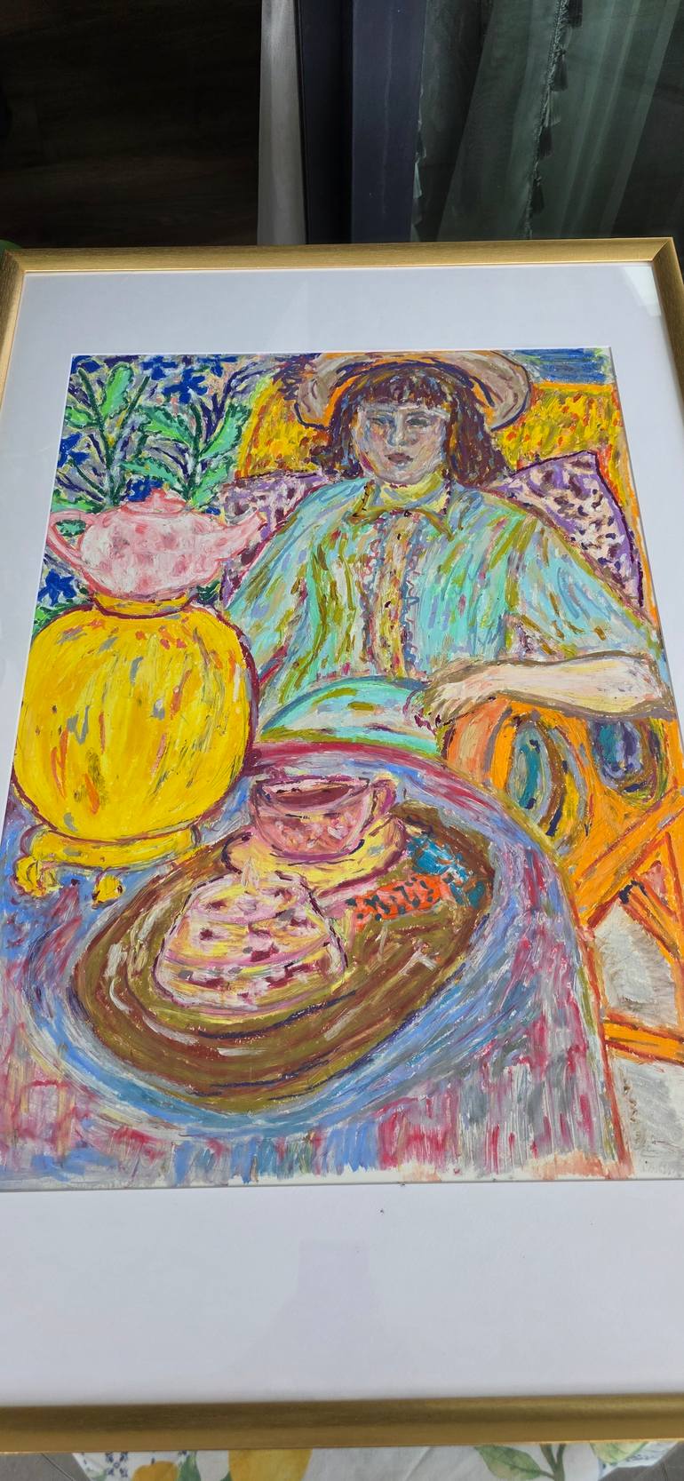 Original Expressionism Women Drawing by Yuliya GündoğAn
