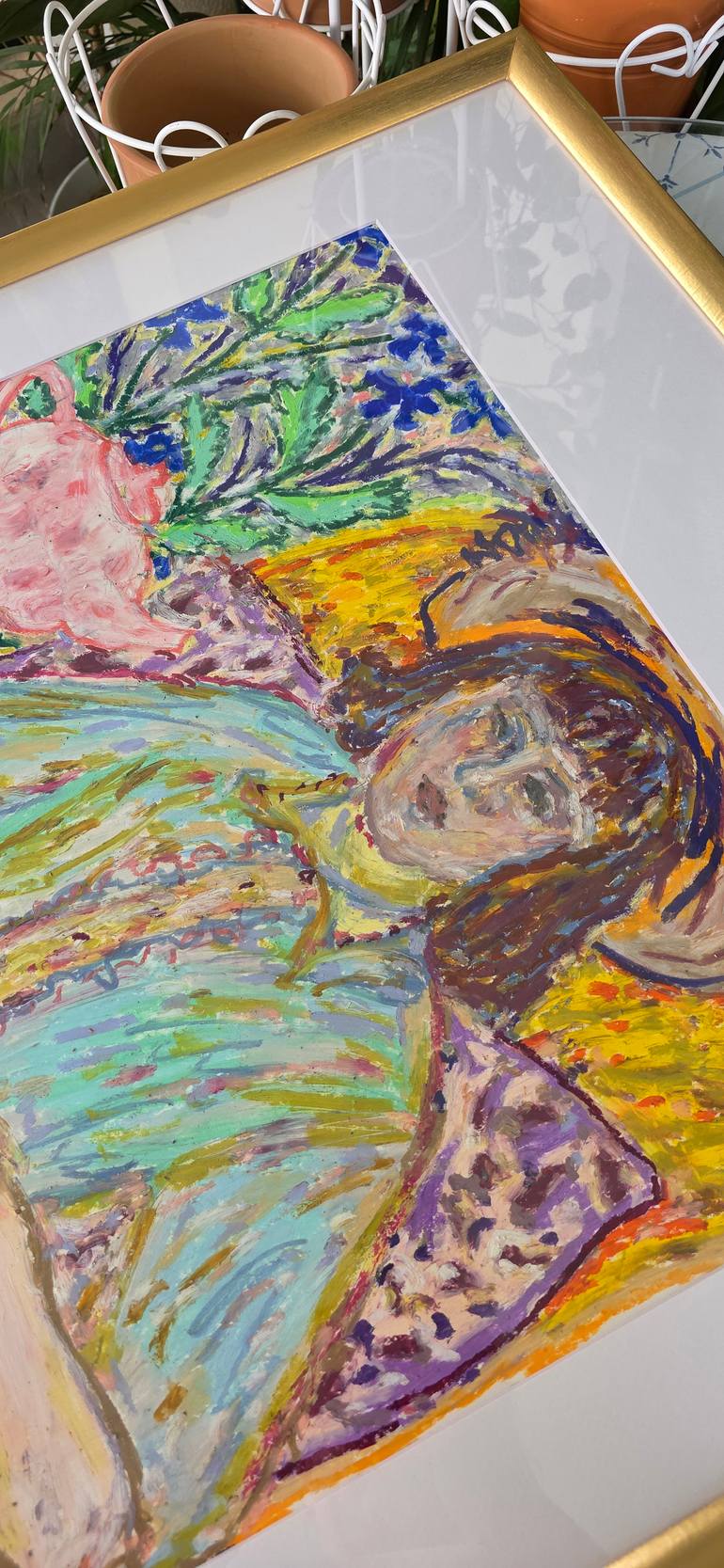 Original Expressionism Women Drawing by Yuliya GündoğAn