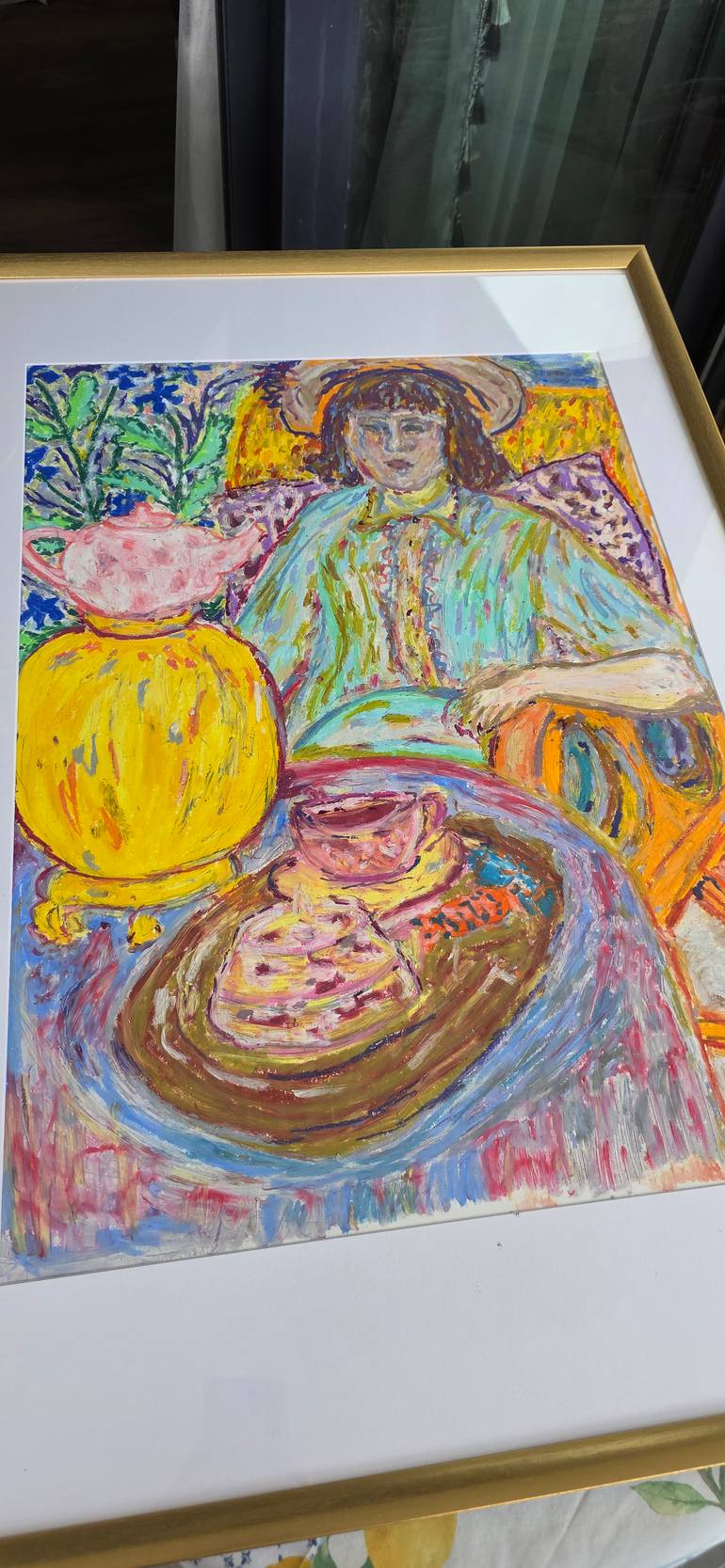 Original Expressionism Women Drawing by Yuliya GündoğAn