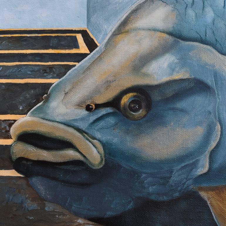 Original Surrealism Seascape Painting by Irina Demchenko