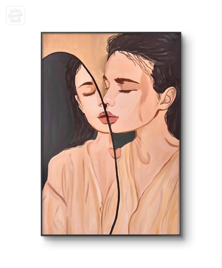 Original Abstract Expressionism Women Paintings by Emanuela Pecchia