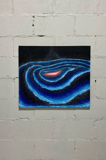 Original Abstract Outer Space Paintings by Triboulet Art