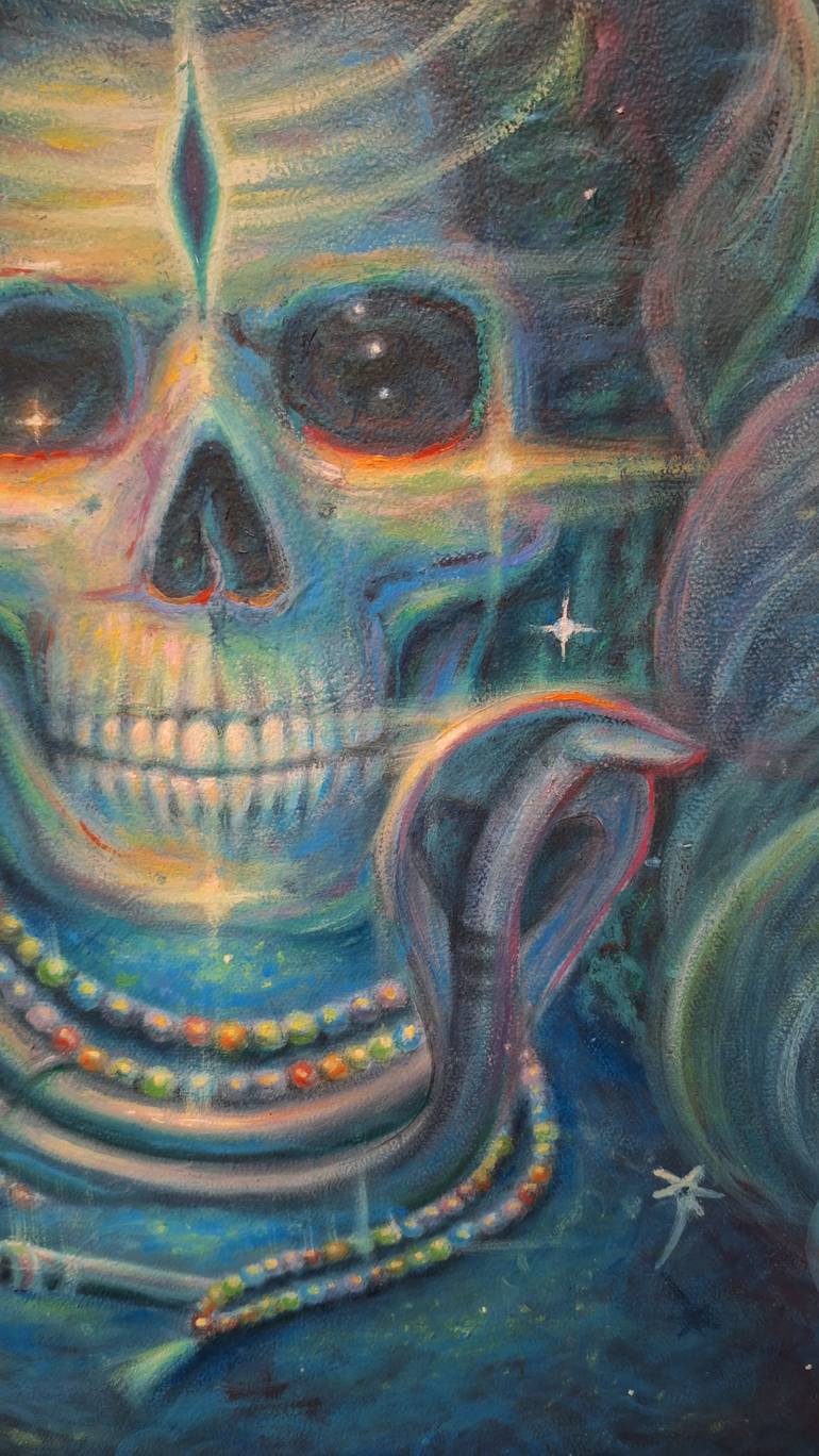 Original Abstract Expressionism Religion Painting by Skychild Xi