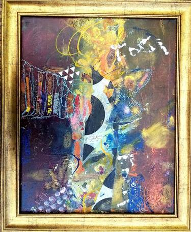 Original Abstract Expressionism Abstract Painting by Victoria Velitchkova
