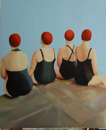 Print of Figurative Water Paintings by Manuela Gallo