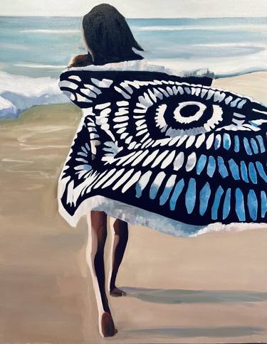 Original Realism Beach Paintings by Manuela Gallo