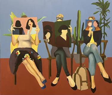 Original Figurative Humor Paintings by Manuela Gallo