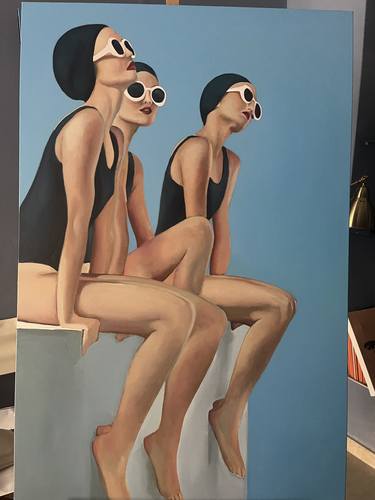 Original Figurative Women Paintings by Manuela Gallo