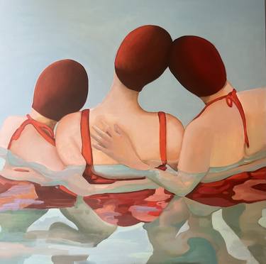 Original Figurative Women Paintings by Manuela Gallo