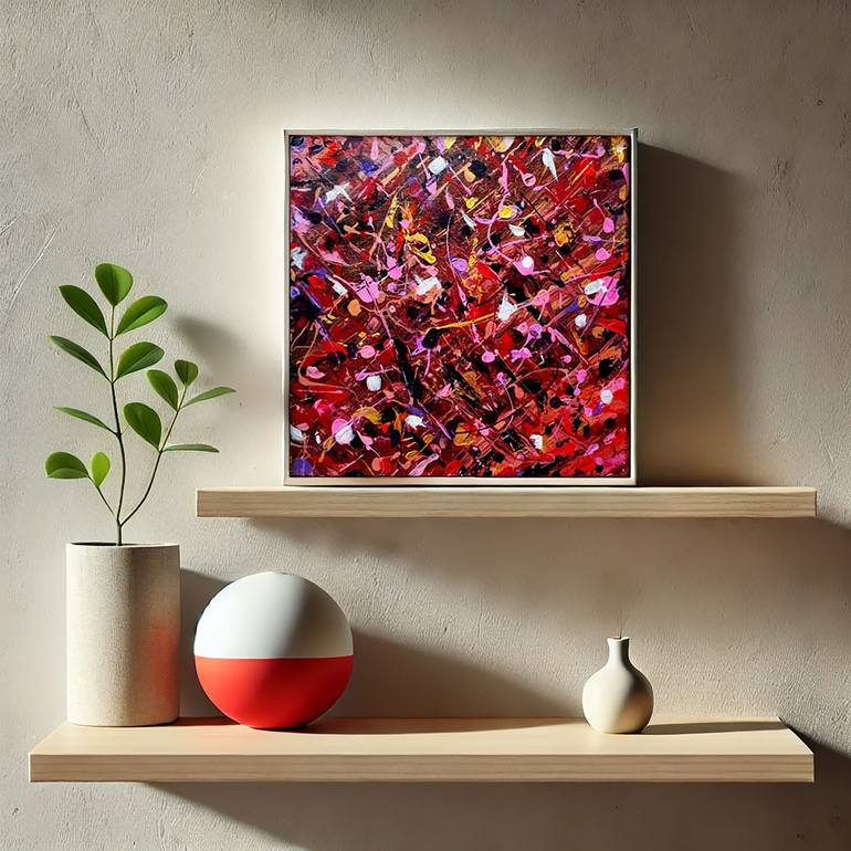 Original Abstract Expressionism Abstract Painting by Olga Iakovleva