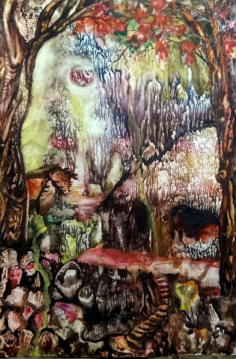 Original Contemporary Abstract Painting by Nisheeth Pandey