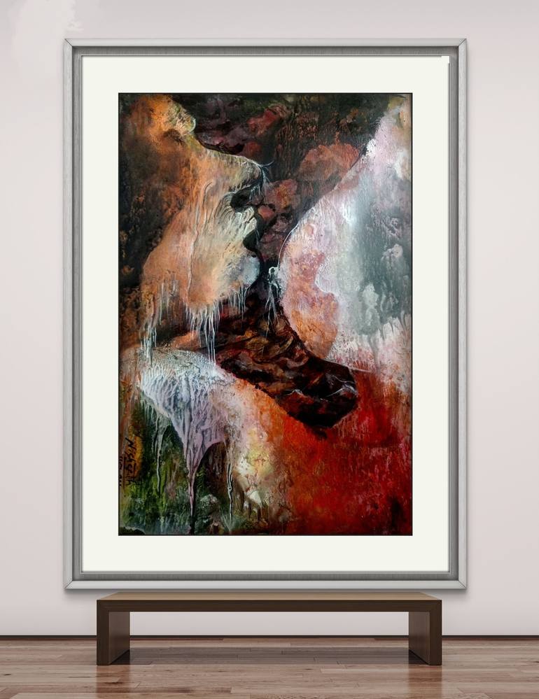 Original Abstract Expressionism Abstract Painting by Nisheeth Pandey