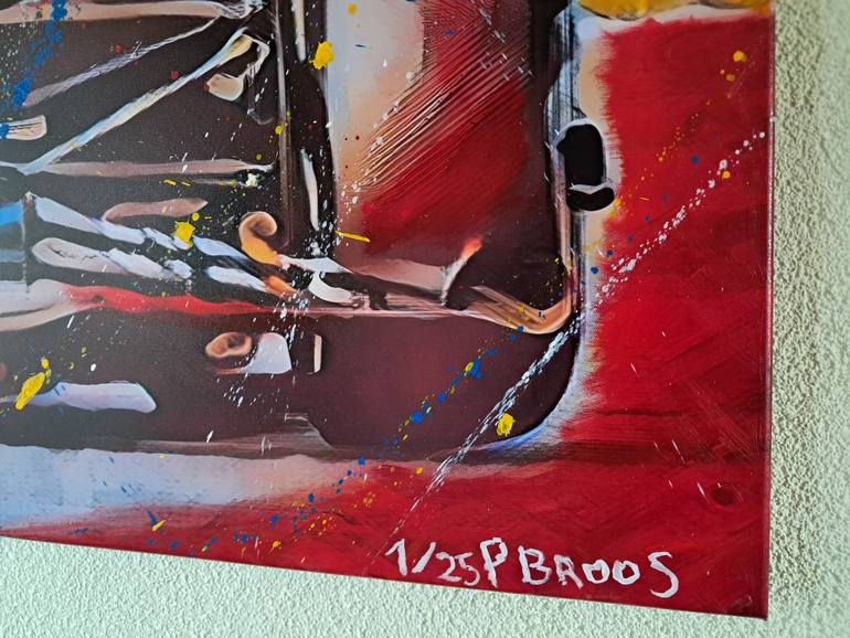 Original Contemporary Sports Mixed Media by Pieter Broos