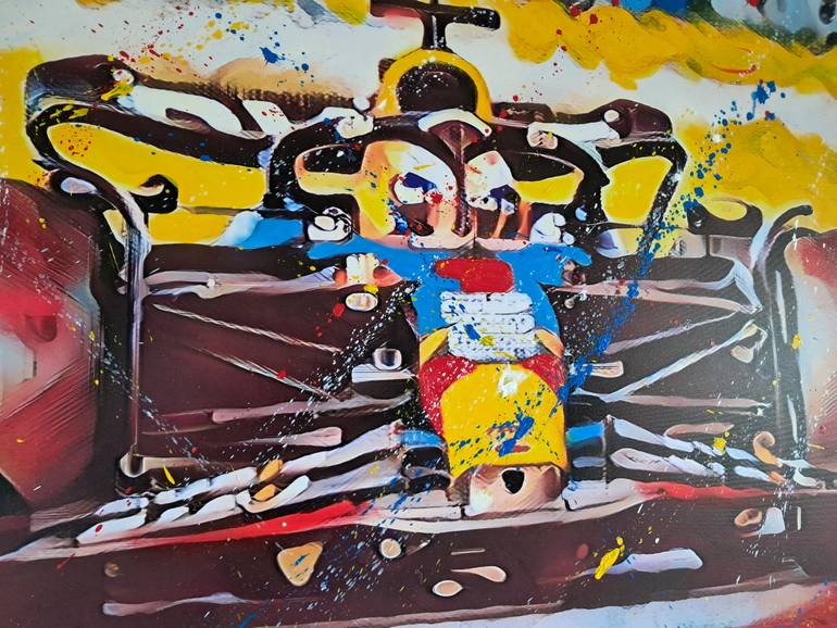 Original Contemporary Sports Mixed Media by Pieter Broos