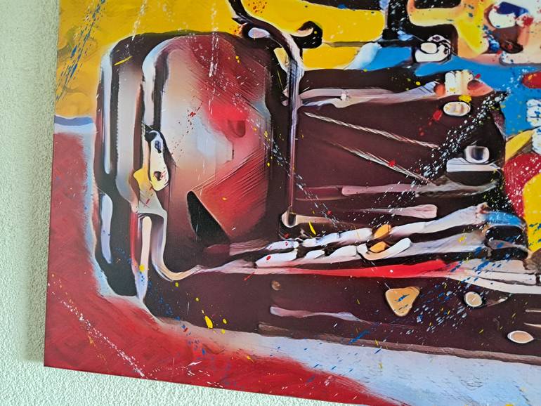 Original Contemporary Sports Mixed Media by Pieter Broos