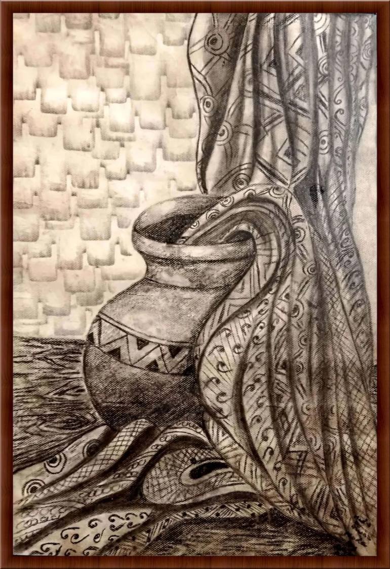 Original Realism Still Life Drawing by Mrs Abdul Majid