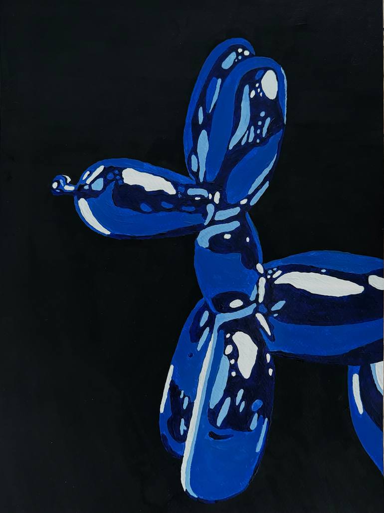 Original Abstract Expressionism Animal Painting by Katypro Art