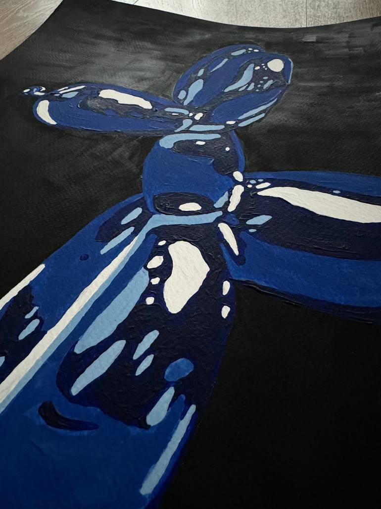 Original Abstract Expressionism Animal Painting by Katypro Art