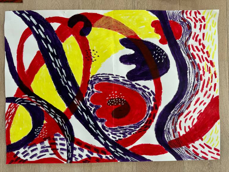 Original Abstract Health & Beauty Painting by Katypro Art