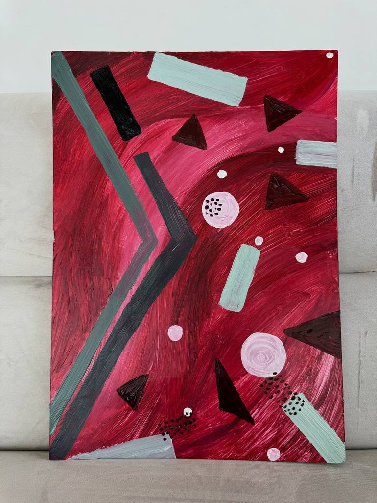 Original Geometric Abstract Painting by katypro art