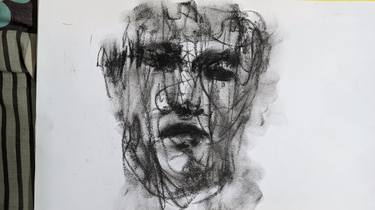 Original Abstract Expressionism Men Drawings by ASISH INUGANTI